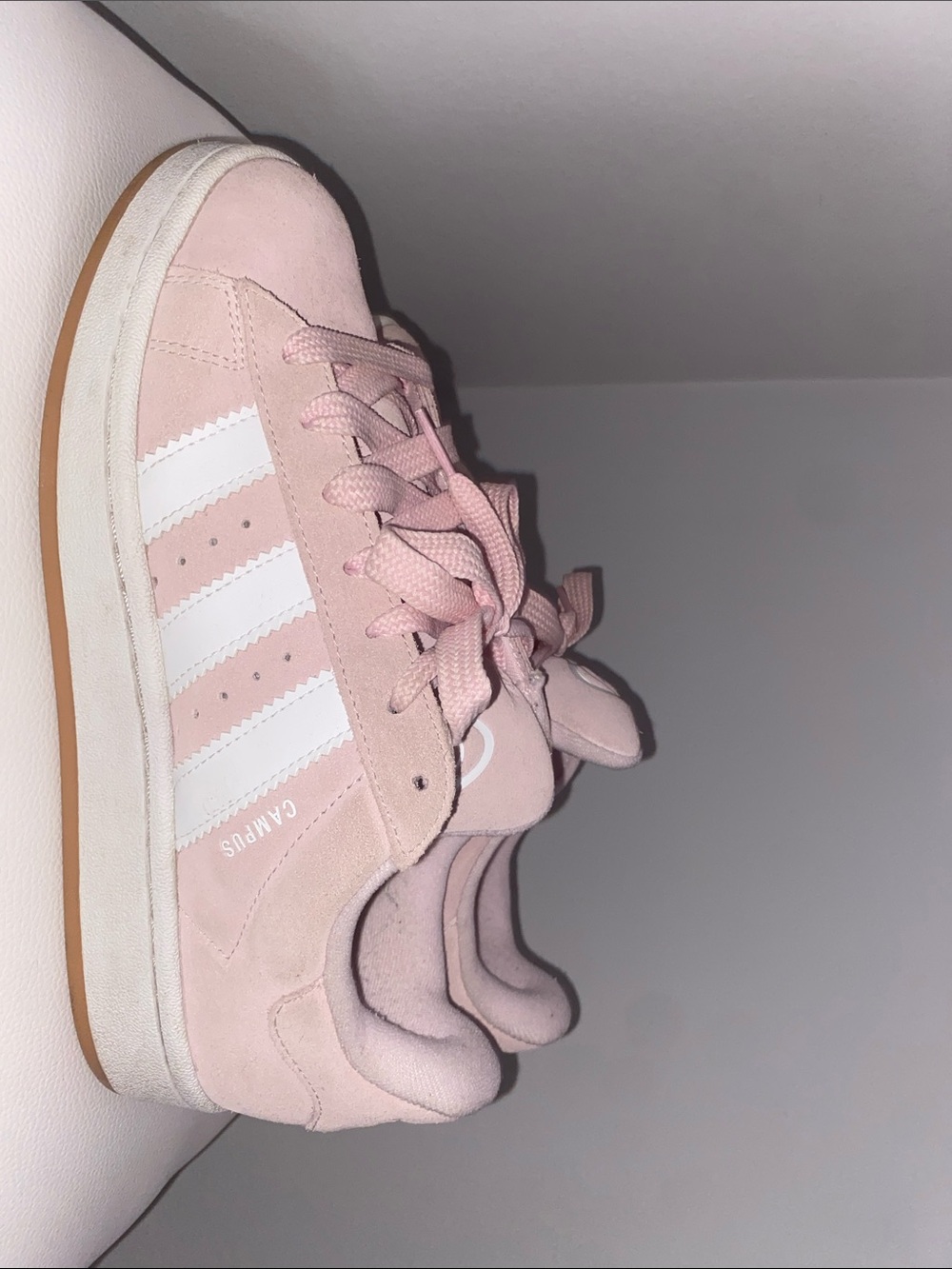Pink adidas campuses